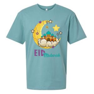 Eid Alfitr Mubarak Kareem Happy Ramadan Karim Sueded Cloud Jersey T-Shirt