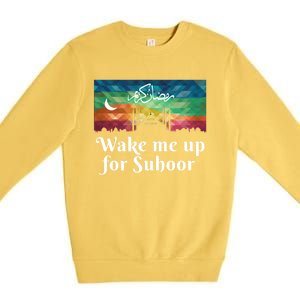 Eid Alfitr Mubarak Kareem Karim Celebration Suhoor Meaningful Gift Premium Crewneck Sweatshirt