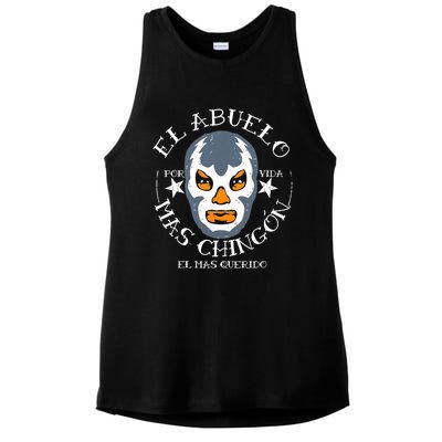 El Abuelo Mas ChingóN El Mas Querido Ladies PosiCharge Tri-Blend Wicking Tank