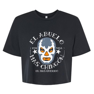 El Abuelo Mas ChingóN El Mas Querido Bella+Canvas Jersey Crop Tee