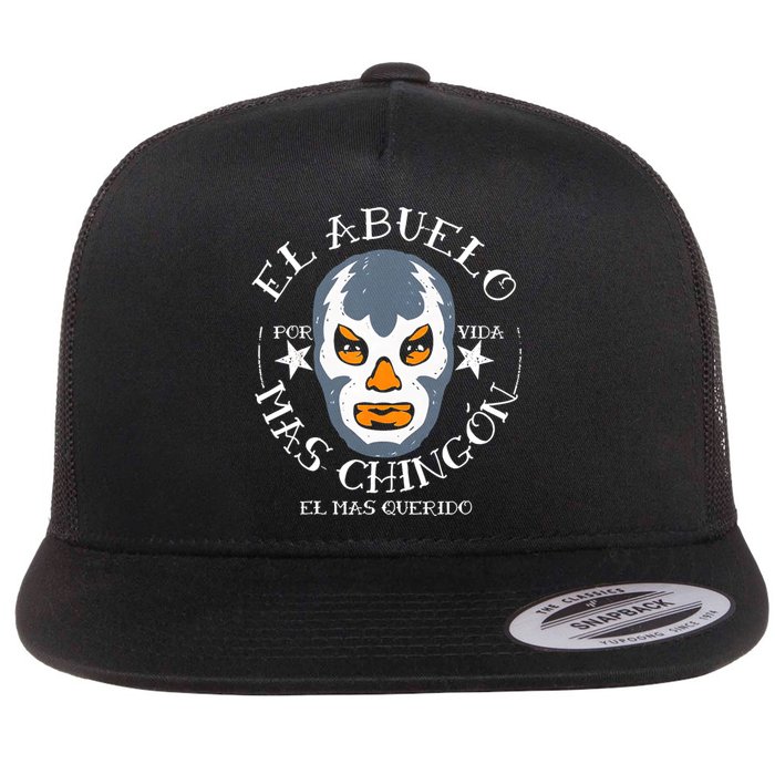 El Abuelo Mas ChingóN El Mas Querido Flat Bill Trucker Hat