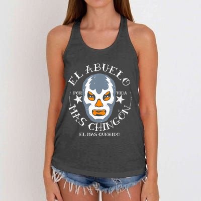 El Abuelo Mas ChingóN El Mas Querido Women's Knotted Racerback Tank