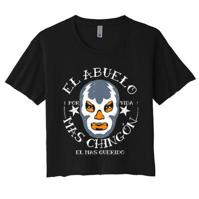 El Abuelo Mas ChingóN El Mas Querido Women's Crop Top Tee