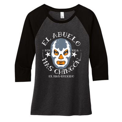 El Abuelo Mas ChingóN El Mas Querido Women's Tri-Blend 3/4-Sleeve Raglan Shirt