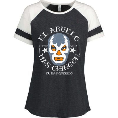 El Abuelo Mas ChingóN El Mas Querido Enza Ladies Jersey Colorblock Tee