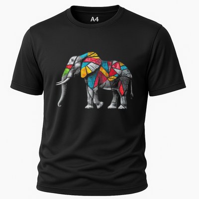 Elephant Animal Motif Artwork Elephant Performance Shirt
