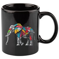 Elephant Animal Motif Artwork Elephant 11oz C Handle Ceramic Mug
