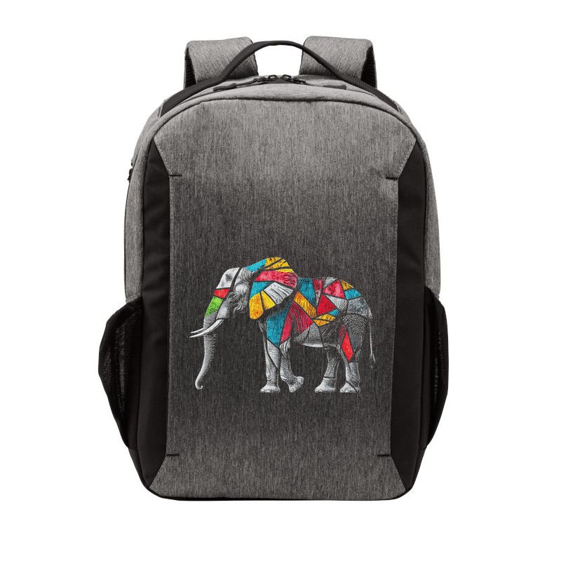 Elephant Animal Motif Artwork Elephant Vector Backpack