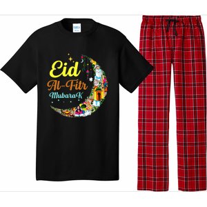 Eid Algiftfitr Mubarak Happy Eid Crescent Moon Eid Present Meaningful Gift Pajama Set