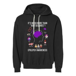 Epilepsy Awareness Month Epilepsy Warrior Garment-Dyed Fleece Hoodie