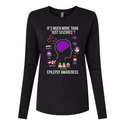 Epilepsy Awareness Month Epilepsy Warrior Womens Cotton Relaxed Long Sleeve T-Shirt