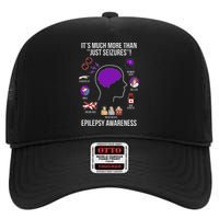 Epilepsy Awareness Month Epilepsy Warrior High Crown Mesh Back Trucker Hat