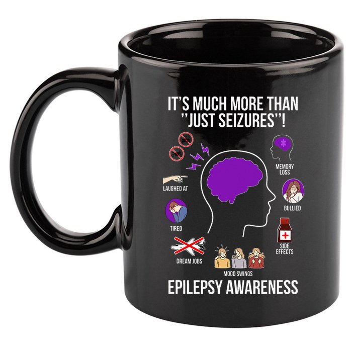 Epilepsy Awareness Month Epilepsy Warrior 11oz C Handle Ceramic Mug