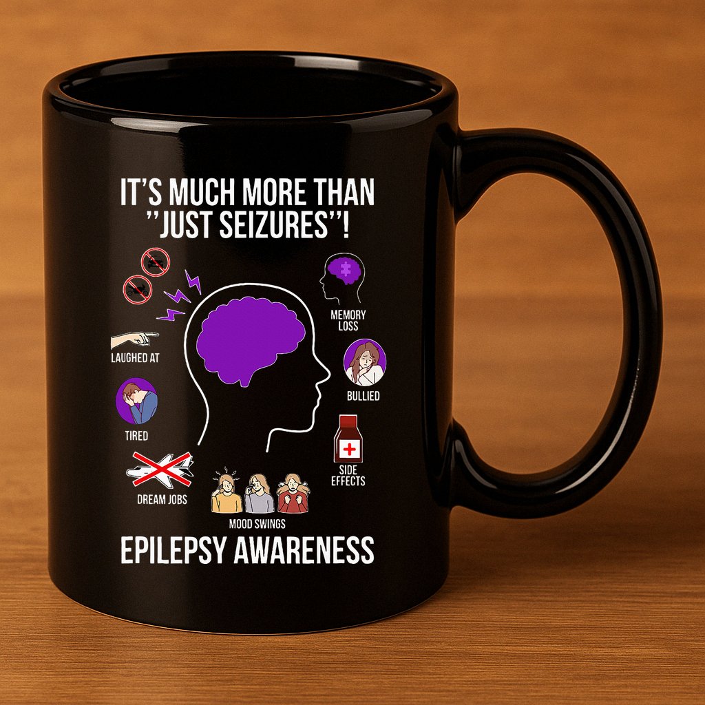 Epilepsy Awareness Month Epilepsy Warrior 11oz C Handle Ceramic Mug
