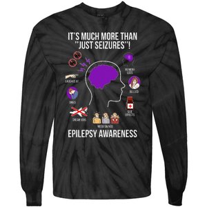 Epilepsy Awareness Month Epilepsy Warrior Tie-Dye Long Sleeve Shirt