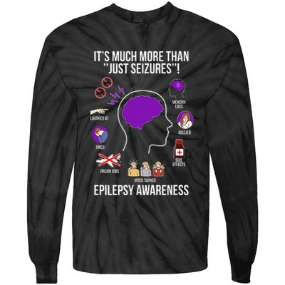 Epilepsy Awareness Month Epilepsy Warrior Tie-Dye Long Sleeve Shirt