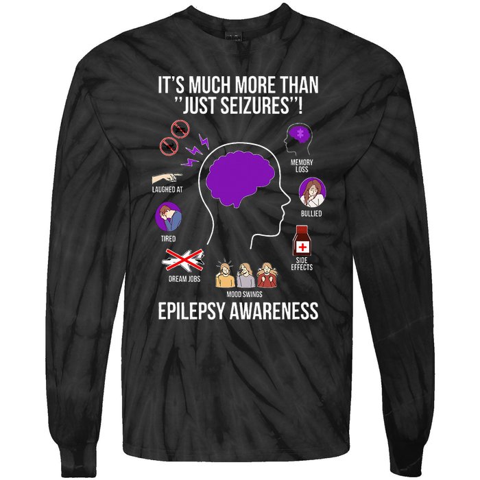 Epilepsy Awareness Month Epilepsy Warrior Tie-Dye Long Sleeve Shirt