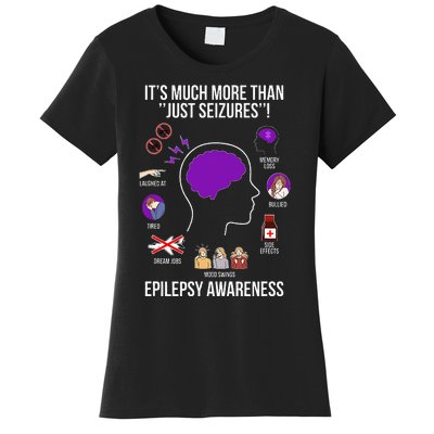 Epilepsy Awareness Month Epilepsy Warrior Women's T-Shirt