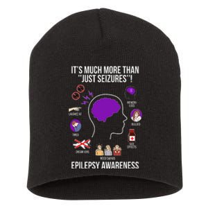 Epilepsy Awareness Month Epilepsy Warrior Short Acrylic Beanie