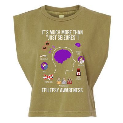 Epilepsy Awareness Month Epilepsy Warrior Garment-Dyed Women's Muscle Tee