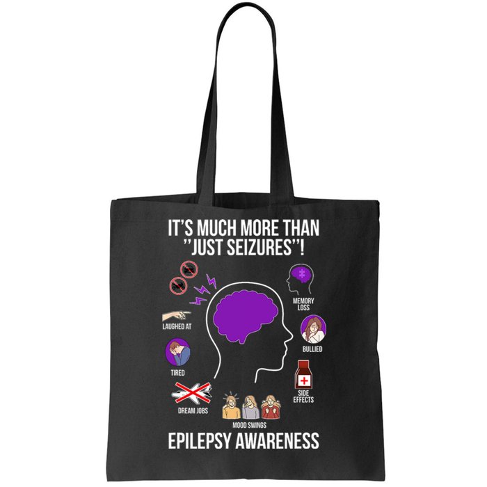 Epilepsy Awareness Month Epilepsy Warrior Tote Bag