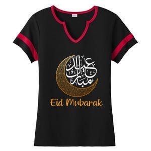 Eid Alfitr Mubarak Kareem Eid Karim Eid Mubarak Eid Algiftfitr Cute Gift Ladies Halftime Notch Neck Tee