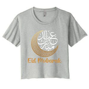 Eid Alfitr Mubarak Kareem Eid Karim Eid Mubarak Eid Algiftfitr Cute Gift Women's Crop Top Tee