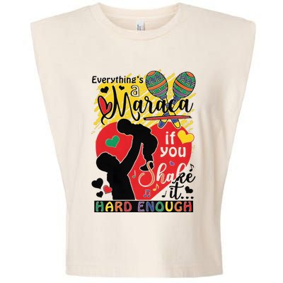 Everythings A Maraca If You Shake It Hard Enough Garment-Dyed Women's Muscle Tee