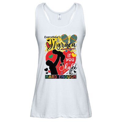 Everythings A Maraca If You Shake It Hard Enough Ladies Essential Flowy Tank