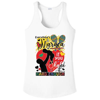 Everythings A Maraca If You Shake It Hard Enough Ladies PosiCharge Competitor Racerback Tank