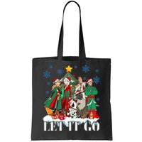 Elsa Anna Olaf Kristoff Hans Christmas Tree Merry Christmas Party Tote Bag