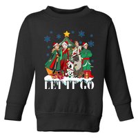 Elsa Anna Olaf Kristoff Hans Christmas Tree Merry Christmas Party Toddler Sweatshirt