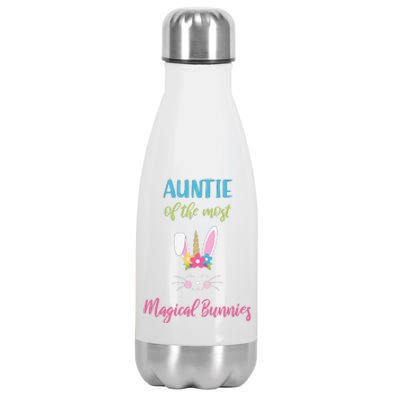 Easter Auntie Outfit Magical Bunnies Hunting Egg Shir Stainless Steel Insulated Water Bottle