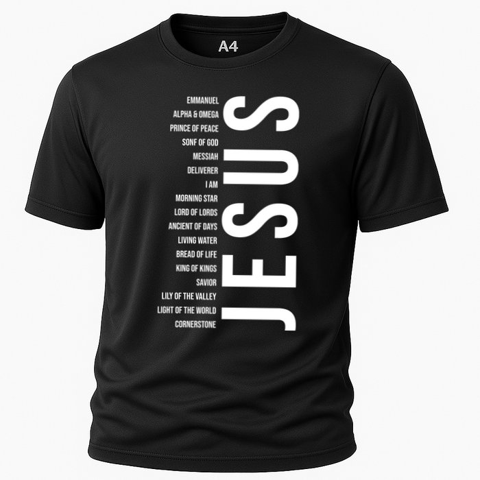 Emmanuel Alpha Omega Prince Of Peace Son Of God Jesus Cooling Performance Crew T-Shirt