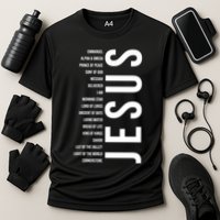 Emmanuel Alpha Omega Prince Of Peace Son Of God Jesus Cooling Performance Crew T-Shirt