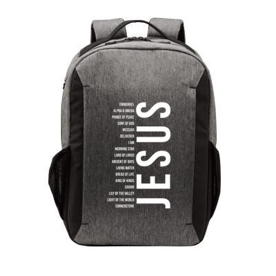 Emmanuel Alpha Omega Prince Of Peace Son Of God Jesus Vector Backpack