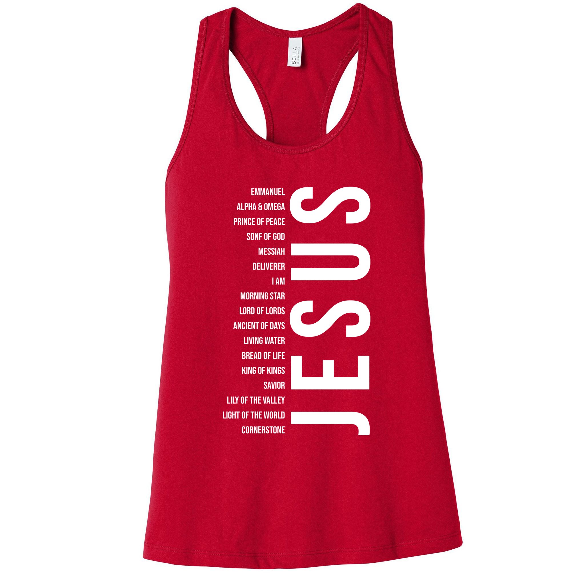 Emmanuel Alpha Omega Prince Of Peace Son Of God Jesus Womens Tank Top
