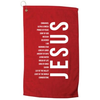 Emmanuel Alpha Omega Prince Of Peace Son Of God Jesus Golf Towel