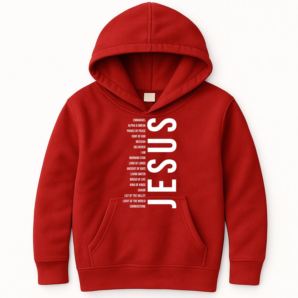 Emmanuel Alpha Omega Prince Of Peace Son Of God Jesus Kids Hoodie