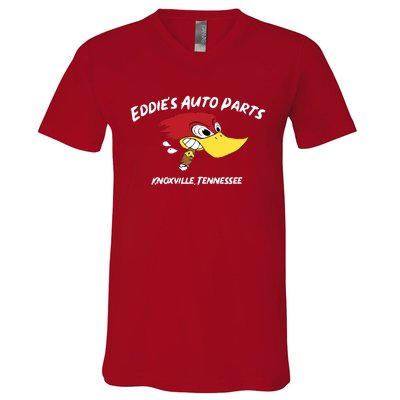 Eddies Auto Parts V-Neck T-Shirt