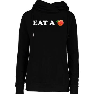 Eat A Peach ! The Peach State Classic Rock Georgia Womens Funnel Neck Pullover Hood