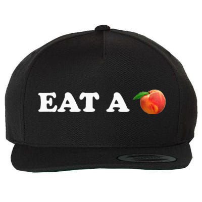 Eat A Peach ! The Peach State Classic Rock Georgia Wool Snapback Cap