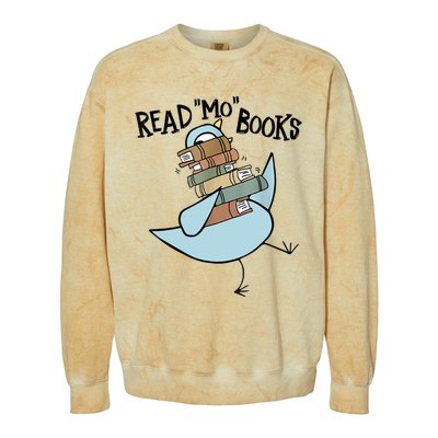 Elephant And Piggie Read Mo Books Pigeon Colorblast Crewneck Sweatshirt