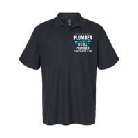 Everyone's A Plumber Until The Real Plumber Shows Up Softstyle Adult Sport Polo