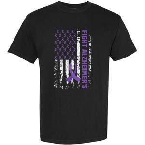 End AlzheimerS Purple Ribbon Alzheimers Awareness Garment-Dyed Heavyweight T-Shirt