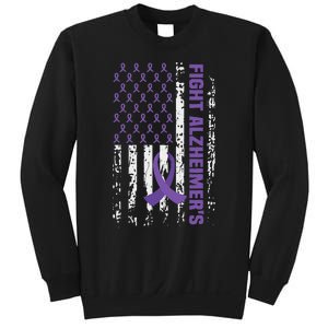 End AlzheimerS Purple Ribbon Alzheimers Awareness Sweatshirt