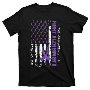 End AlzheimerS Purple Ribbon Alzheimers Awareness T-Shirt