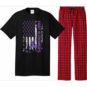 End AlzheimerS Purple Ribbon Alzheimers Awareness Pajama Set