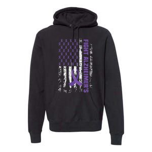 End AlzheimerS Purple Ribbon Alzheimers Awareness Premium Hoodie