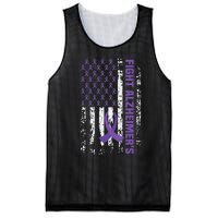 End AlzheimerS Purple Ribbon Alzheimers Awareness Mesh Reversible Basketball Jersey Tank